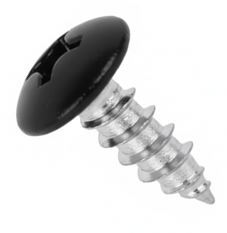 8A100SPT0Z/18BK 8A X 1 PHIL TRUSS SMS ZINC PT.#18 BLACK